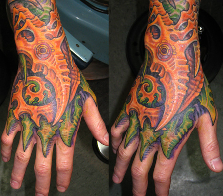 Tattoos - Bio Mech Hand - 100017